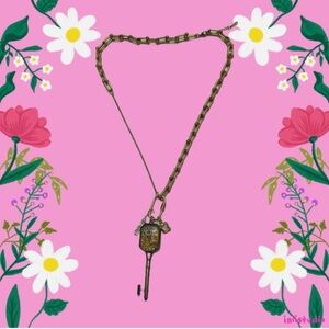 One of a kind Gold Key Pendant Necklace